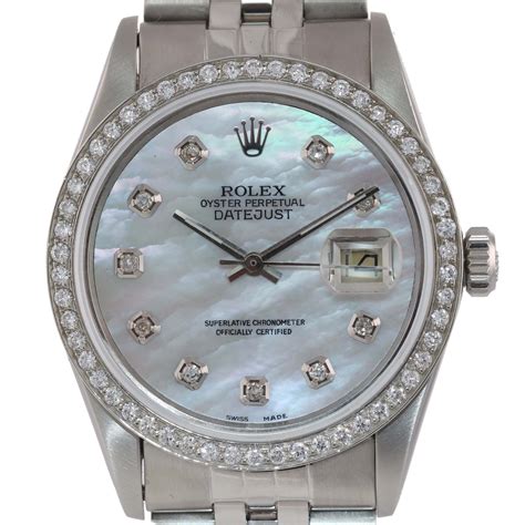 rolex datejust 36mm damen|rolex 36mm datejust diamond bezel.